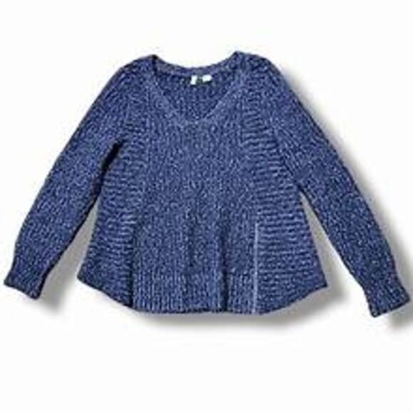 Anthropologie Moth Navy Zipped Stitch Wool/Alpaca Blend Sweater – Size XS - Picture 4 of 7
